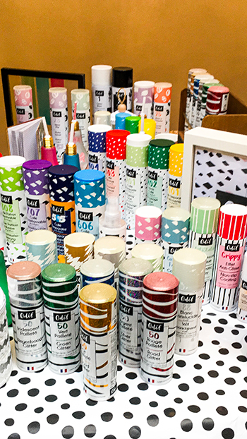 Produits Odif en spray sur DIY festival