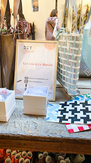 2e édition diy festival sac et vinyle laqué perforé