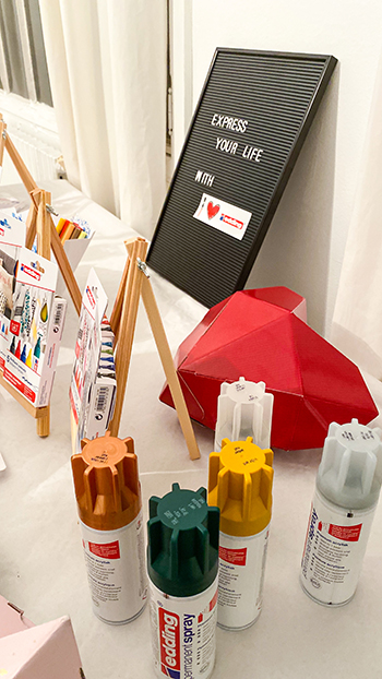 2e édition diy festival stand Edding Peinture en spray