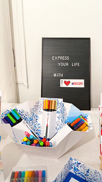 2e édition diy festival stand Edding feutre pour lettering