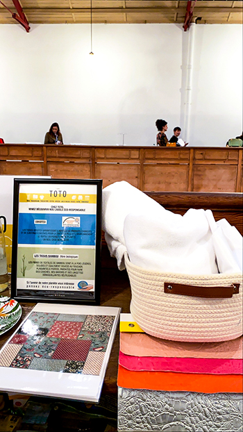 2e édition diy festival panier avec tissus blanc